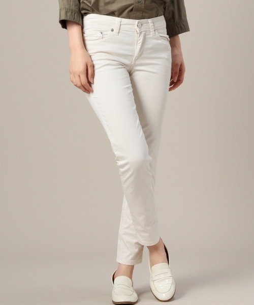 BEAUTY&YOUTH UNITED ARROWS(ビューティーアンドユースユナイテッドアローズ)の「BYBC ツイルスキニー9分丈パンツ 30 ▽◆(その他パンツ・レディース・ホワイト/イエロー/ライトブルー/ブラック/オフホワイト/オリーブ・SMALL/MEDIUM/LARGE)」の3枚目の写真