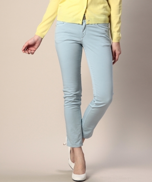 BEAUTY&YOUTH UNITED ARROWS(ビューティーアンドユースユナイテッドアローズ)の「BYBC ツイルスキニー9分丈パンツ 30 ▽◆(その他パンツ・レディース・ホワイト/イエロー/ライトブルー/ブラック/オフホワイト/オリーブ・SMALL/MEDIUM/LARGE)」の5枚目の写真