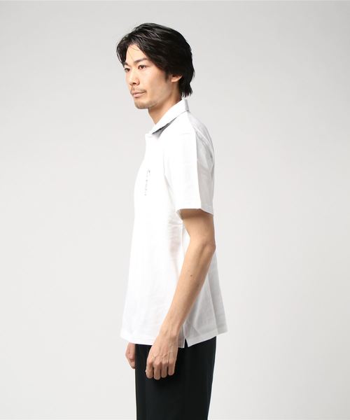 DOUBLE STEAL（ダブルスティール）の「DS World Logo POLO　ポロ（ポロシャツ・メンズ・ホワイト系その他3/ブラック系その他3/ホワイト系その他2/ブラック系その他2/ホワイト系その他/ブラック系その他・LARGE/MEDIUM/X-LARGE）」の7枚目の写真