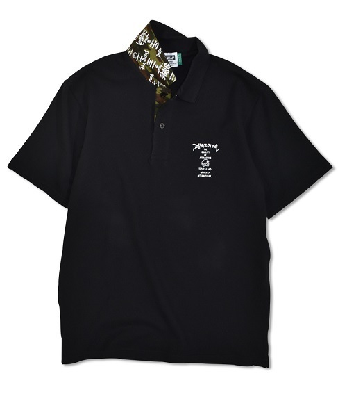 DOUBLE STEAL（ダブルスティール）の「DS World Logo POLO　ポロ（ポロシャツ・メンズ・ホワイト系その他3/ブラック系その他3/ホワイト系その他2/ブラック系その他2/ホワイト系その他/ブラック系その他・LARGE/MEDIUM/X-LARGE）」の13枚目の写真