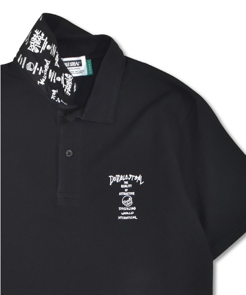 DOUBLE STEAL（ダブルスティール）の「DS World Logo POLO　ポロ（ポロシャツ・メンズ・ホワイト系その他3/ブラック系その他3/ホワイト系その他2/ブラック系その他2/ホワイト系その他/ブラック系その他・LARGE/MEDIUM/X-LARGE）」の18枚目の写真