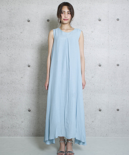 LUGG NAGG(ラグナグ)の「【Jewelobe/ ジュエローブ】バックベルトフレアワンピース(ワンピース・レディース・ベージュ/ブラウン/ピンク/ブルー・FREE)」の7枚目の写真