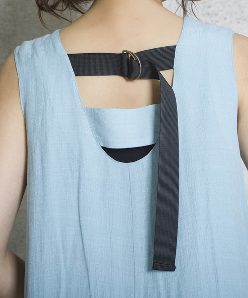 LUGG NAGG(ラグナグ)の「【Jewelobe/ ジュエローブ】バックベルトフレアワンピース(ワンピース・レディース・ベージュ/ブラウン/ピンク/ブルー・FREE)」の12枚目の写真
