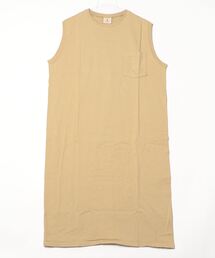 【MADE IN USA】SLEEVELESS POCKET ONEPIECE LONG / スリーブレスポケットワンピースロング