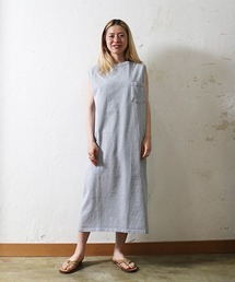【MADE IN USA】SLEEVELESS POCKET ONEPIECE LONG / スリーブレスポケットワンピースロング