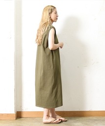【MADE IN USA】SLEEVELESS POCKET ONEPIECE LONG / スリーブレスポケットワンピースロング