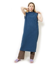 【MADE IN USA】SLEEVELESS POCKET ONEPIECE LONG / スリーブレスポケットワンピースロング