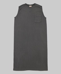 【MADE IN USA】SLEEVELESS POCKET ONEPIECE LONG / スリーブレスポケットワンピースロング