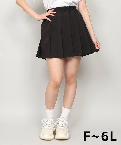 PUNYUS（プニュズ）の「プリーツミニスカート（スカート・レディース・カーキ/オレンジ/ブラック・1/2/3/4）」の8枚目の写真