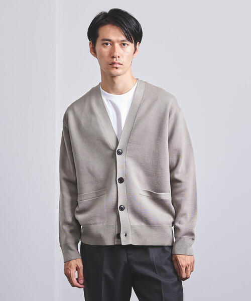 UNITED ARROWS(ユナイテッドアローズ)の「<UNITED ARROWS> ミラノリブ カーディガン(カーディガン/ボレロ・メンズ・ブラック/ベージュ/ネイビー・L/XL/S/M)」の2枚目の写真