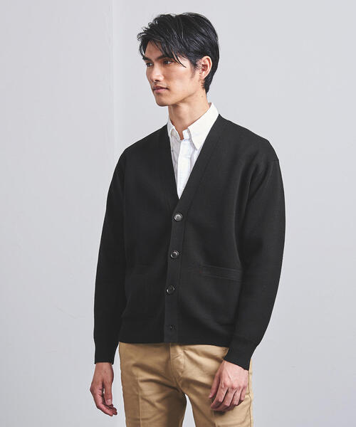 UNITED ARROWS(ユナイテッドアローズ)の「<UNITED ARROWS> ミラノリブ カーディガン(カーディガン/ボレロ・メンズ・ブラック/ベージュ/ネイビー・L/XL/S/M)」の1枚目の写真