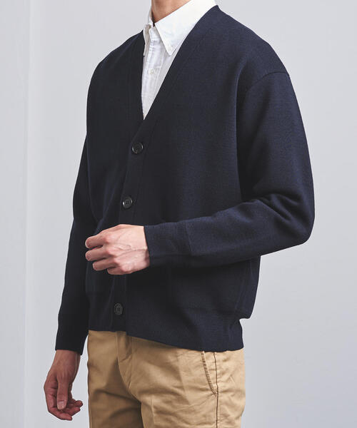 UNITED ARROWS(ユナイテッドアローズ)の「<UNITED ARROWS> ミラノリブ カーディガン(カーディガン/ボレロ・メンズ・ブラック/ベージュ/ネイビー・L/XL/S/M)」の10枚目の写真
