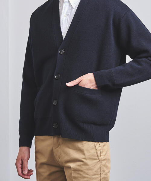 UNITED ARROWS(ユナイテッドアローズ)の「<UNITED ARROWS> ミラノリブ カーディガン(カーディガン/ボレロ・メンズ・ブラック/ベージュ/ネイビー・L/XL/S/M)」の9枚目の写真