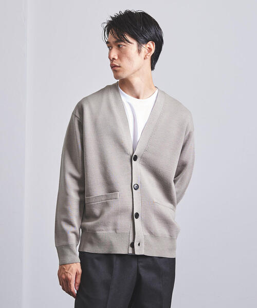UNITED ARROWS(ユナイテッドアローズ)の「<UNITED ARROWS> ミラノリブ カーディガン(カーディガン/ボレロ・メンズ・ブラック/ベージュ/ネイビー・L/XL/S/M)」の5枚目の写真