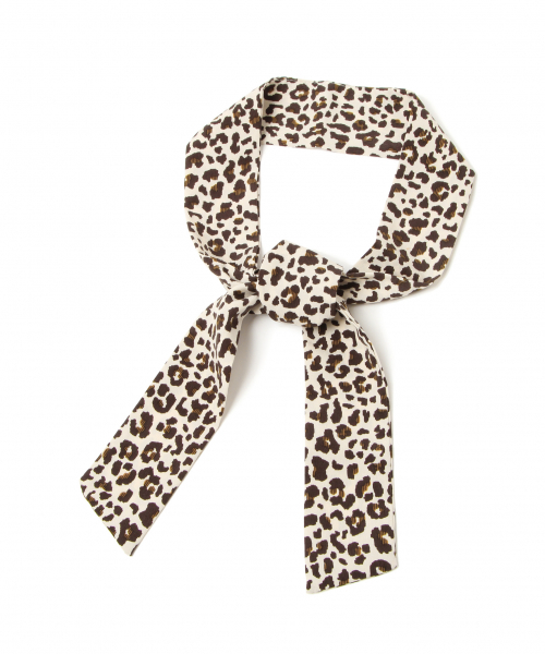 PAGEBOY（ページボーイ）の「レオパードスカーフ（ストール/ショール・レディース・ホワイト/ブラック・FREE）」の2枚目の写真