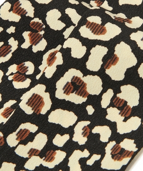 PAGEBOY（ページボーイ）の「レオパードスカーフ（ストール/ショール・レディース・ホワイト/ブラック・FREE）」の3枚目の写真