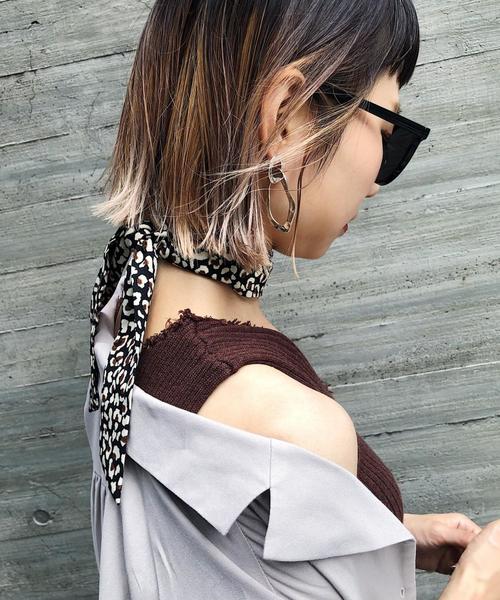 PAGEBOY（ページボーイ）の「レオパードスカーフ（ストール/ショール・レディース・ホワイト/ブラック・FREE）」の8枚目の写真