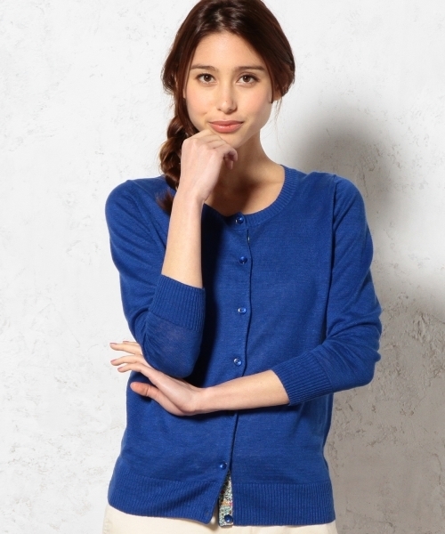 green label relaxing(グリーンレーベルリラクシング)の「◆GC LI LBTY カーディガン ◆(カーディガン/ボレロ・レディース・ブラック/ネイビー/ケリー/レッド/ベージュ/パープル/イエロー/ロイヤルブルー・44/36/38/42/40)」の5枚目の写真