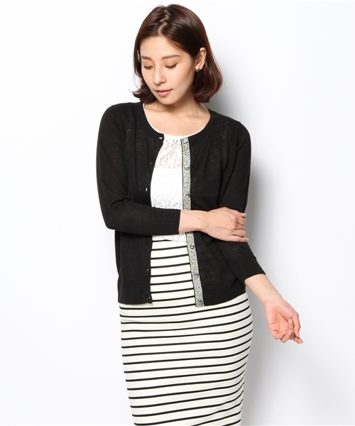 green label relaxing(グリーンレーベルリラクシング)の「◆GC LI LBTY カーディガン ◆(カーディガン/ボレロ・レディース・ブラック/ネイビー/ケリー/レッド/ベージュ/パープル/イエロー/ロイヤルブルー・44/36/38/42/40)」の13枚目の写真