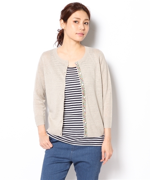 green label relaxing(グリーンレーベルリラクシング)の「◆GC LI LBTY カーディガン ◆(カーディガン/ボレロ・レディース・ブラック/ネイビー/ケリー/レッド/ベージュ/パープル/イエロー/ロイヤルブルー・44/36/38/42/40)」の10枚目の写真