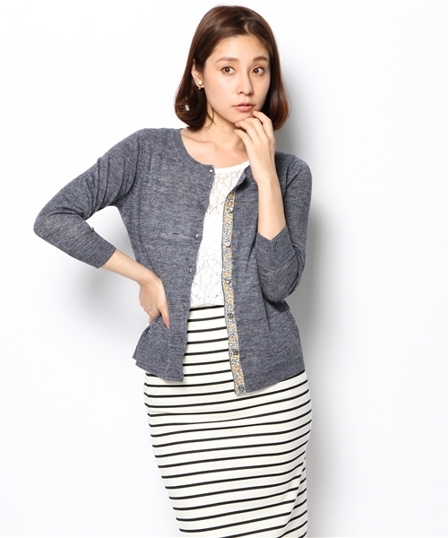 green label relaxing(グリーンレーベルリラクシング)の「◆GC LI LBTY カーディガン ◆(カーディガン/ボレロ・レディース・ブラック/ネイビー/ケリー/レッド/ベージュ/パープル/イエロー/ロイヤルブルー・44/36/38/42/40)」の11枚目の写真