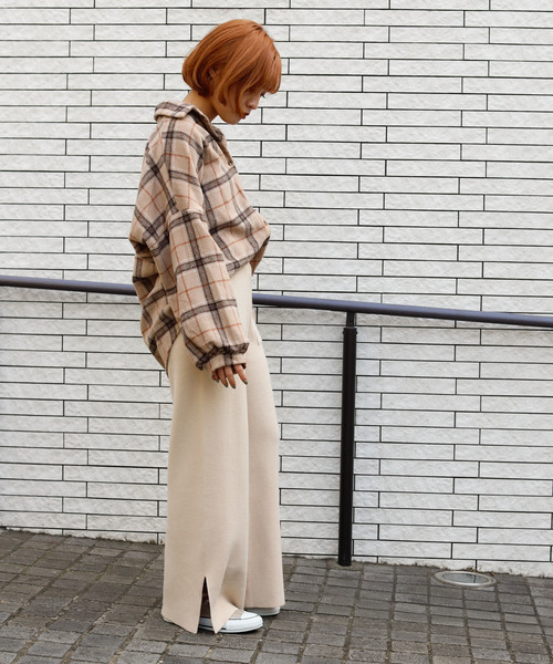 VANNIE U(ヴァニーユー)の「VANNIE U オーバーチェックシャツ(シャツ/ブラウス・レディース・ベージュ/ナチュラル・FREE)」の8枚目の写真