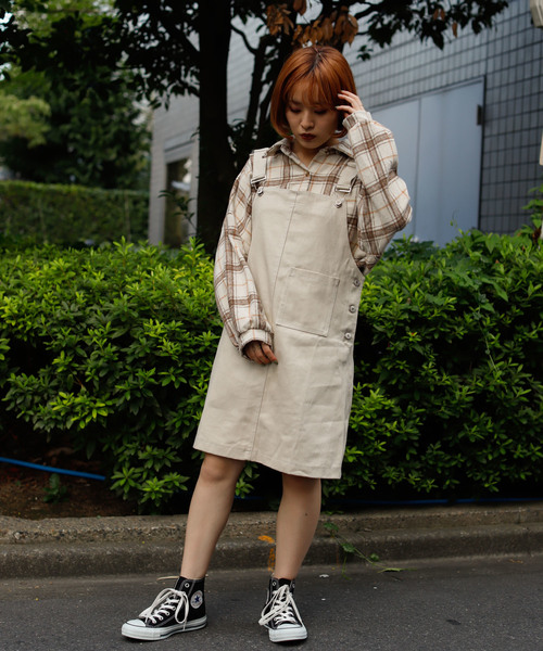 VANNIE U(ヴァニーユー)の「VANNIE U オーバーチェックシャツ(シャツ/ブラウス・レディース・ベージュ/ナチュラル・FREE)」の7枚目の写真