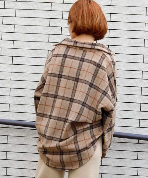VANNIE U(ヴァニーユー)の「VANNIE U オーバーチェックシャツ(シャツ/ブラウス・レディース・ベージュ/ナチュラル・FREE)」の21枚目の写真