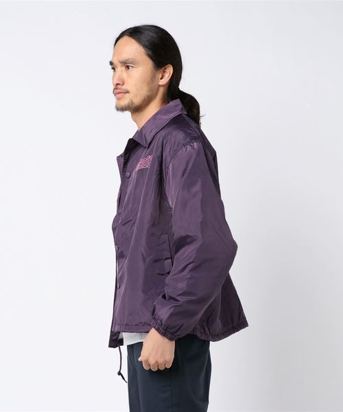 WEGO（ウィゴー）の「WEGO/グラフィックボアコーチジャケット（ブルゾン・メンズ・ブラック/パープル・MEDIUM/LARGE）」の11枚目の写真