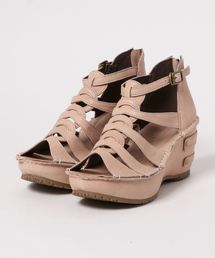 Hina Day Green | ストラップデザイン厚底ウェッジサンダル(サンダル)