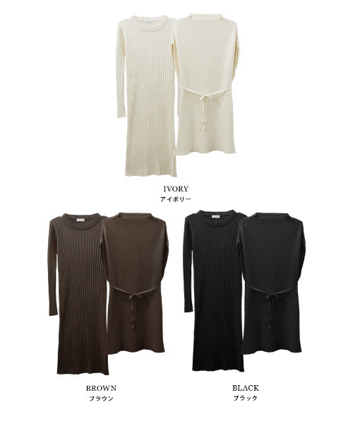 MODE ROBE（モードローブ）の「３wayセットアップワンピース（ワンピース・レディース・ブラック/ブラウン/アイボリー・FREE）」の18枚目の写真