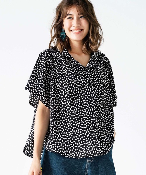 GeeRA(ジーラ)の「カイキン袖フレアーシャツブラウス(シャツ/ブラウス・レディース・その他/チェック・MEDIUM/LARGE/X-LARGE)」の2枚目の写真