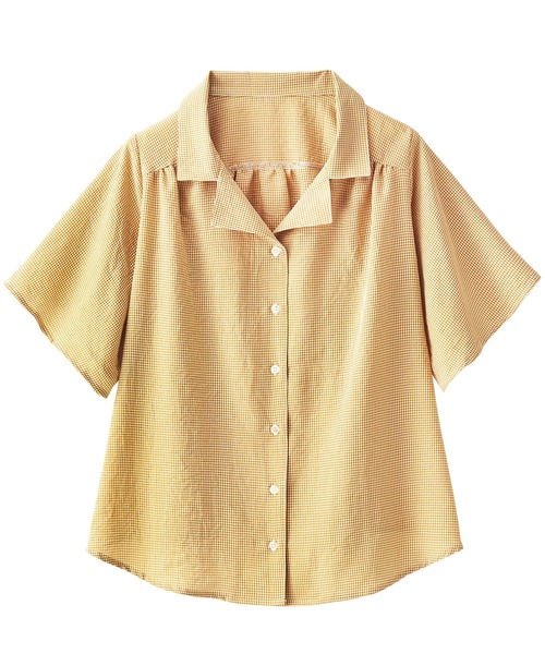 GeeRA(ジーラ)の「カイキン袖フレアーシャツブラウス(シャツ/ブラウス・レディース・その他/チェック・MEDIUM/LARGE/X-LARGE)」の7枚目の写真