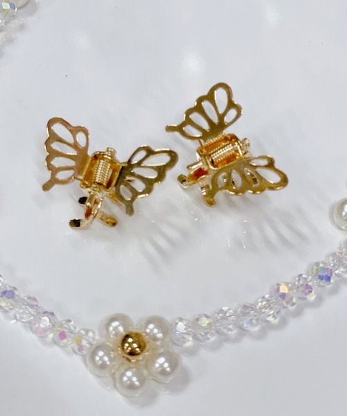 Me%（ミィパーセント）の「☆2点SET☆チョウチョウ2Pチビクリップ（その他ヘアアクセサリー・レディース・ライトイエロー/ライトグレー/サックスブルー/ベージュ・FREE）」の18枚目の写真