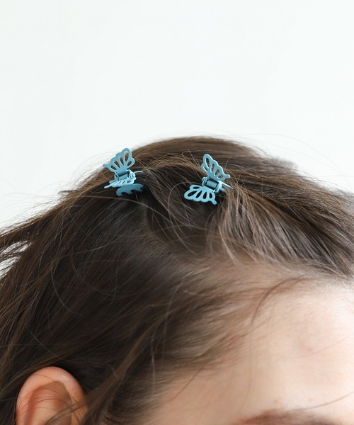 Me%（ミィパーセント）の「☆2点SET☆チョウチョウ2Pチビクリップ（その他ヘアアクセサリー・レディース・ライトイエロー/ライトグレー/サックスブルー/ベージュ・FREE）」の15枚目の写真