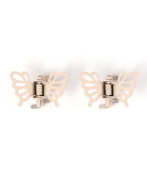 Me%（ミィパーセント）の「☆2点SET☆チョウチョウ2Pチビクリップ（その他ヘアアクセサリー・レディース・ライトイエロー/ライトグレー/サックスブルー/ベージュ・FREE）」の11枚目の写真