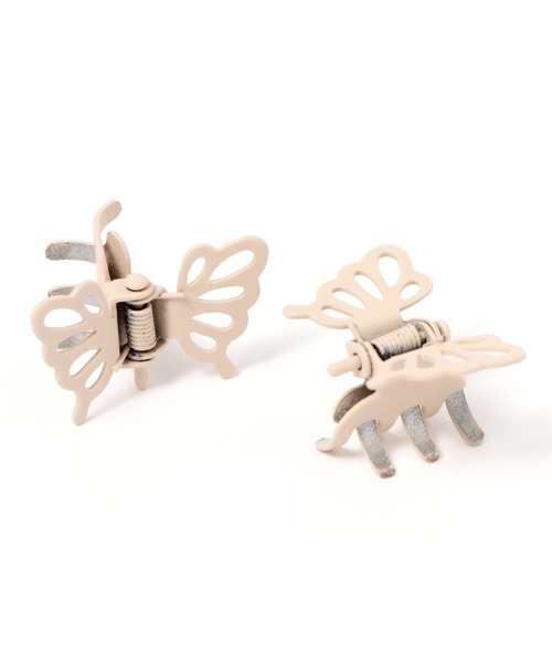 Me%（ミィパーセント）の「☆2点SET☆チョウチョウ2Pチビクリップ（その他ヘアアクセサリー・レディース・ライトイエロー/ライトグレー/サックスブルー/ベージュ・FREE）」の7枚目の写真