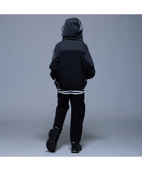 BREEZE（ブリーズ）の「/ソフトシェルウインドパーカー ジュニア（パーカー・キッズ・ブラック/ブルー・LARGE/SMALL/MEDIUM/X-SMALL）」の14枚目の写真