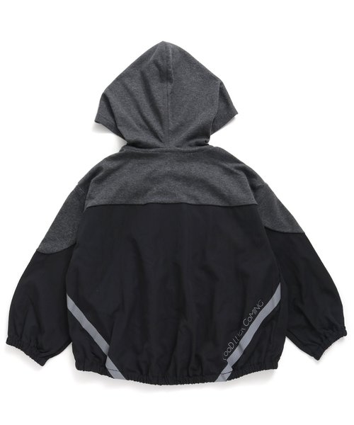 BREEZE（ブリーズ）の「/ソフトシェルウインドパーカー ジュニア（パーカー・キッズ・ブラック/ブルー・LARGE/SMALL/MEDIUM/X-SMALL）」の10枚目の写真