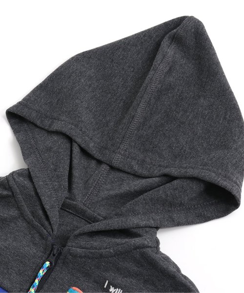 BREEZE（ブリーズ）の「/ソフトシェルウインドパーカー ジュニア（パーカー・キッズ・ブラック/ブルー・LARGE/SMALL/MEDIUM/X-SMALL）」の8枚目の写真