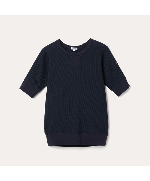 AIGLE(エーグル)の「吸水速乾 ルミラソル ワッフルTシャツ(Tシャツ/カットソー・レディース・エメラルド/ダークネイビー/オフホワイト・S/M/L)」の7枚目の写真