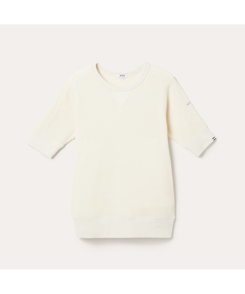 AIGLE(エーグル)の「吸水速乾 ルミラソル ワッフルTシャツ(Tシャツ/カットソー・レディース・エメラルド/ダークネイビー/オフホワイト・S/M/L)」の13枚目の写真