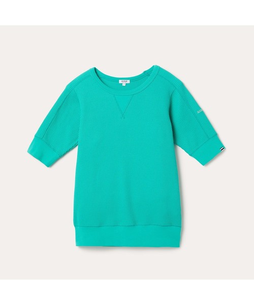 AIGLE(エーグル)の「吸水速乾 ルミラソル ワッフルTシャツ(Tシャツ/カットソー・レディース・エメラルド/ダークネイビー/オフホワイト・S/M/L)」の18枚目の写真