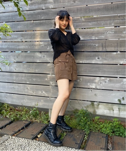 Heather(ヘザー)の「ワッシャーバンドカラーシャツ 887350(シャツ/ブラウス・レディース・ブラック/アイボリー/ピンク系その他・FREE)」の17枚目の写真