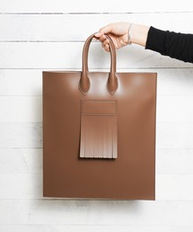 【Ja】【SOLPRESA】SQUARE FRINGE FLAT TOTE
