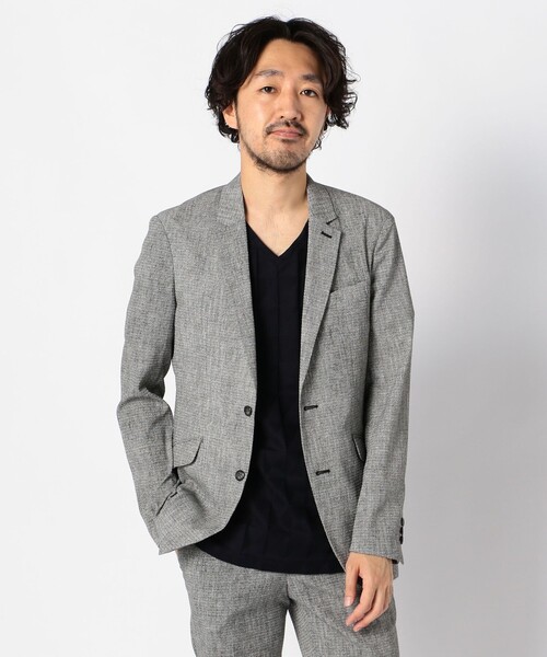 Stutostein Nolley's（シュテットシュタインノーリーズ）の「ＭＯＤＥＲＮ　ＤＲＹ　ＪＫ（テーラードジャケット・メンズ・チャコールグレー/ブルーグレー/ブルー/サンドグレー・SMALL/MEDIUM/LARGE/X-LARGE）」の2枚目の写真