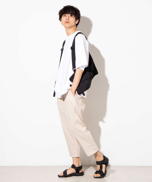 WEGO（ウィゴー）の「WEGO/リネンミックスクロップドパンツ（スラックス・メンズ・ベージュ/ダークグレー/ネイビー/ブラック・LARGE/MEDIUM）」の13枚目の写真