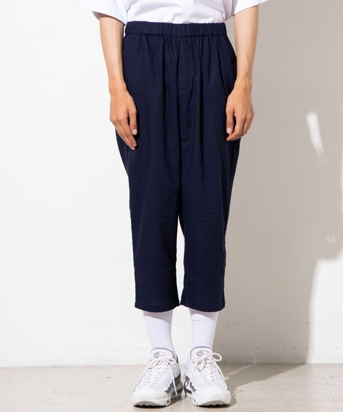 WEGO（ウィゴー）の「WEGO/リネンミックスクロップドパンツ（スラックス・メンズ・ベージュ/ダークグレー/ネイビー/ブラック・LARGE/MEDIUM）」の7枚目の写真