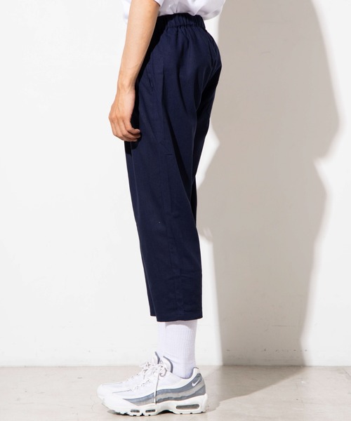 WEGO（ウィゴー）の「WEGO/リネンミックスクロップドパンツ（スラックス・メンズ・ベージュ/ダークグレー/ネイビー/ブラック・LARGE/MEDIUM）」の6枚目の写真