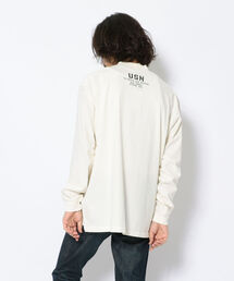 AVIREX | フェードウォッシュ コマンド モックネック Tシャツ/L/S FADE WASH COMMAND  MOCK NECK T-SHIRT(Tシャツ/カットソー)